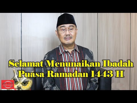 Prof.Dr. Jimly Asshiddiqie, S.H. Sampaikan Ucapan Selamat Menunaikan Ibadah Puasa Ramadan 1443 H