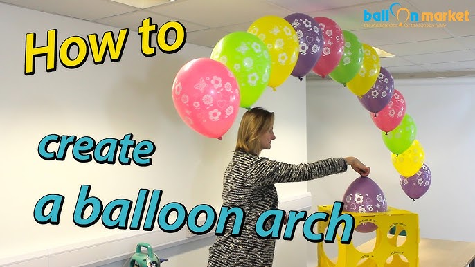 How to make a balloon arch Decoration Easy String of pearls arch