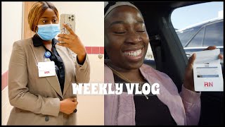 WEEKLY WEEK: OFFICIALLY AN RN, Orientation week and more || MylifeasSugar
