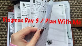 VLOGMAS 2023 Day 3 / Plan With Me // Pink Planner Girl