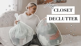 CLOSET DECLUTTER | 3 years worth of clothes