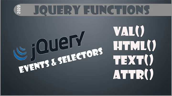 JQuery functions val(), text(), html(), attr() with example