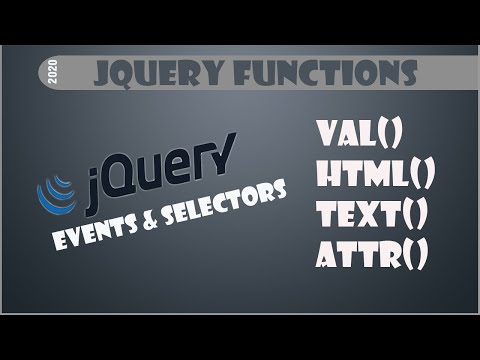 JQuery functions val(), text(), html(), attr() with example