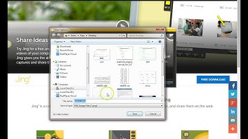 How to capture screenshots using Jing software