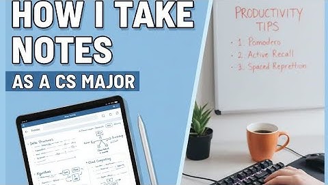 How I Take Notes as a CS Major | Digital Notes and  Productivity Tips