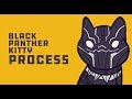 Speed Drawing of Black Panther Kitty