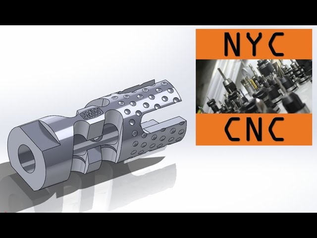 Gimme a Brake! Machining a DIY CNC 9MM AR-15 Muzzle Brake! 4th Axis  Machining Video! 
