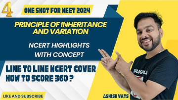 4 -Principle of Inheritance and variation | One Shot for Neet | Neet 2024 | Ncert Biology Highlights