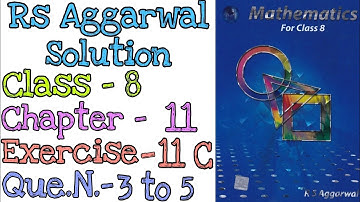 Compound Interest | Class 8 Exercise 11C Question 3,4,5 | Rs Aggarwal | @mdsirmaths