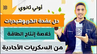 أقوي و أبسط شرح لدور السكريات الأحادية في إنتاج الطاقة و الكشف عن الكربوهيدرات✔️  ♥