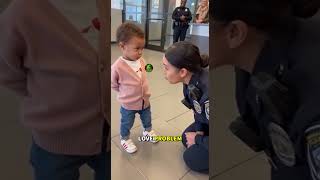 Toddler Reports a Love Problem to Police Officer 😂❤️🚔