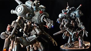 Scratchbuilding a Mech Part 2 - painting, base and lights