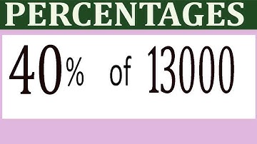 Percentages     40      Percentage(%)    of    13000