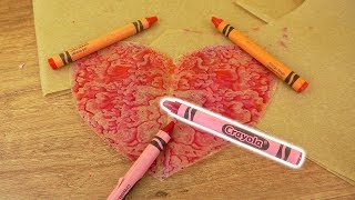 Wachsmalkreide Bügeln | DIY Spaß für Kinder | Tolle Zimmer & Fensterdeko selber machen