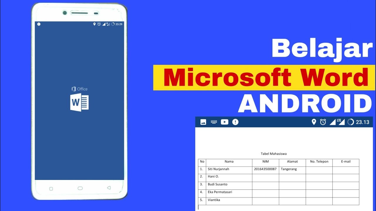 Cara Menggunakan Microsoft Word Pada Hp