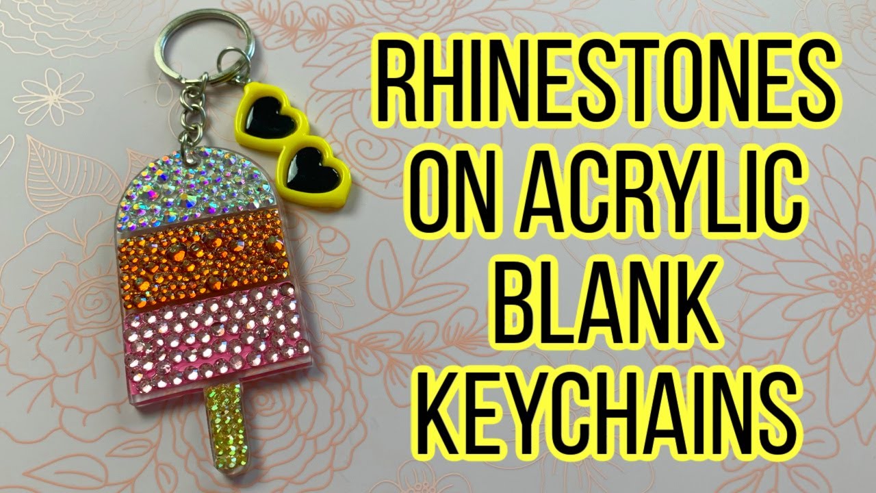 How To Make Acrylic Round Keychains With Vinyl Decals Using