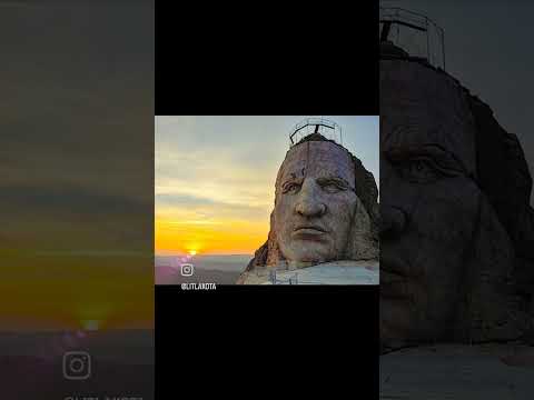 Crazy Horse is Lakota. we from the same tribe & place #crazyhorsememorial #TipiStar #LitLakotaTv