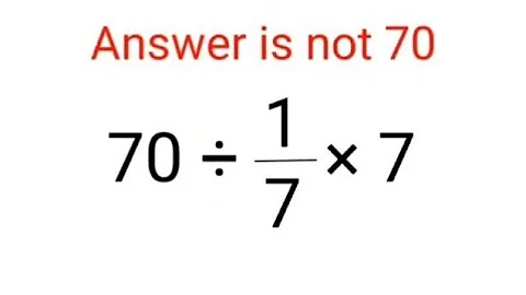 70÷1/7×7 The answer is not 70. Many got it wrong!  Ukraine Math Test #math #percentages #ukraine