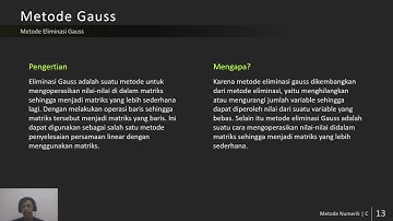 UAS METODE NUMERIK - Metode Gauss dan Gauss Jordan