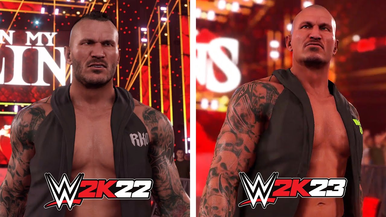 Wwe K Vs Wwe K Entrance Comparison Randy Orton Youtube