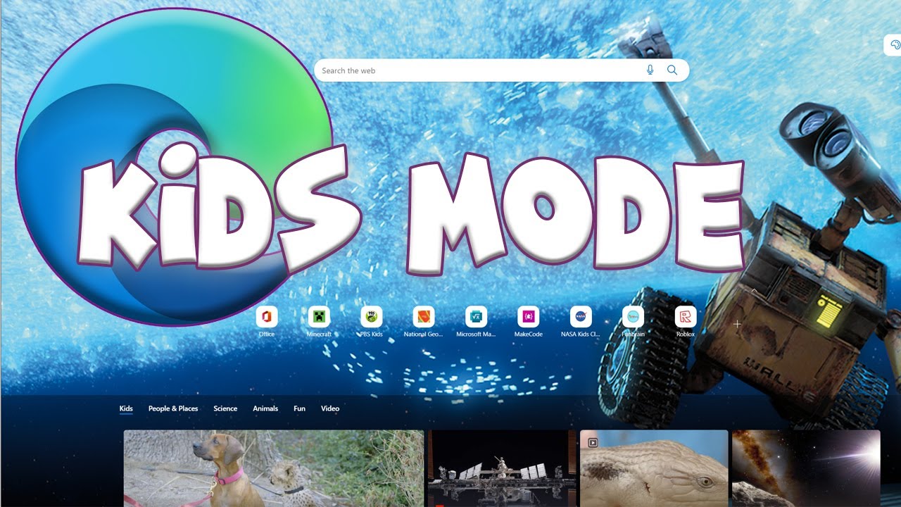 How to launch Kids Mode in Microsoft Edge