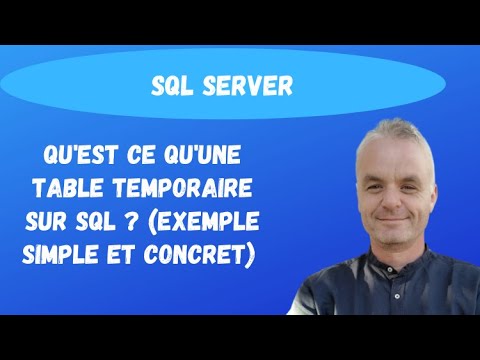 Vidéo: Comment créer une table temporaire globale en SQL ?