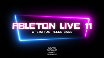 Ableton Reese Bass Tutorial using Operator - Great for Slaphouse, DNB and Dubstep