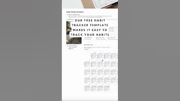 FREE Notion Habit Tracker Template! 👟 #notion #notiontemplate #shorts