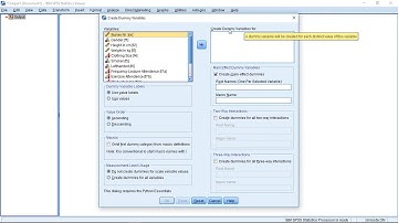 SPSS (R Essentials) - Creating Dummy Variables