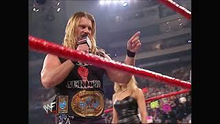 Wwf Raw 1292001  Chris Benoit Vs Chris Jericho Vs Big Show Vs The Rock part 1