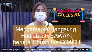 Kunjungan ke rumah pemenang GIVEAWAY tas COACH 5 jutaan gilaaa !!