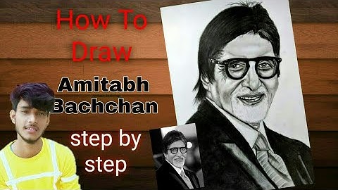 How to draw Amitabh Bachchan step by step /🎨full sketch tutorial for beginners 🎨🎨