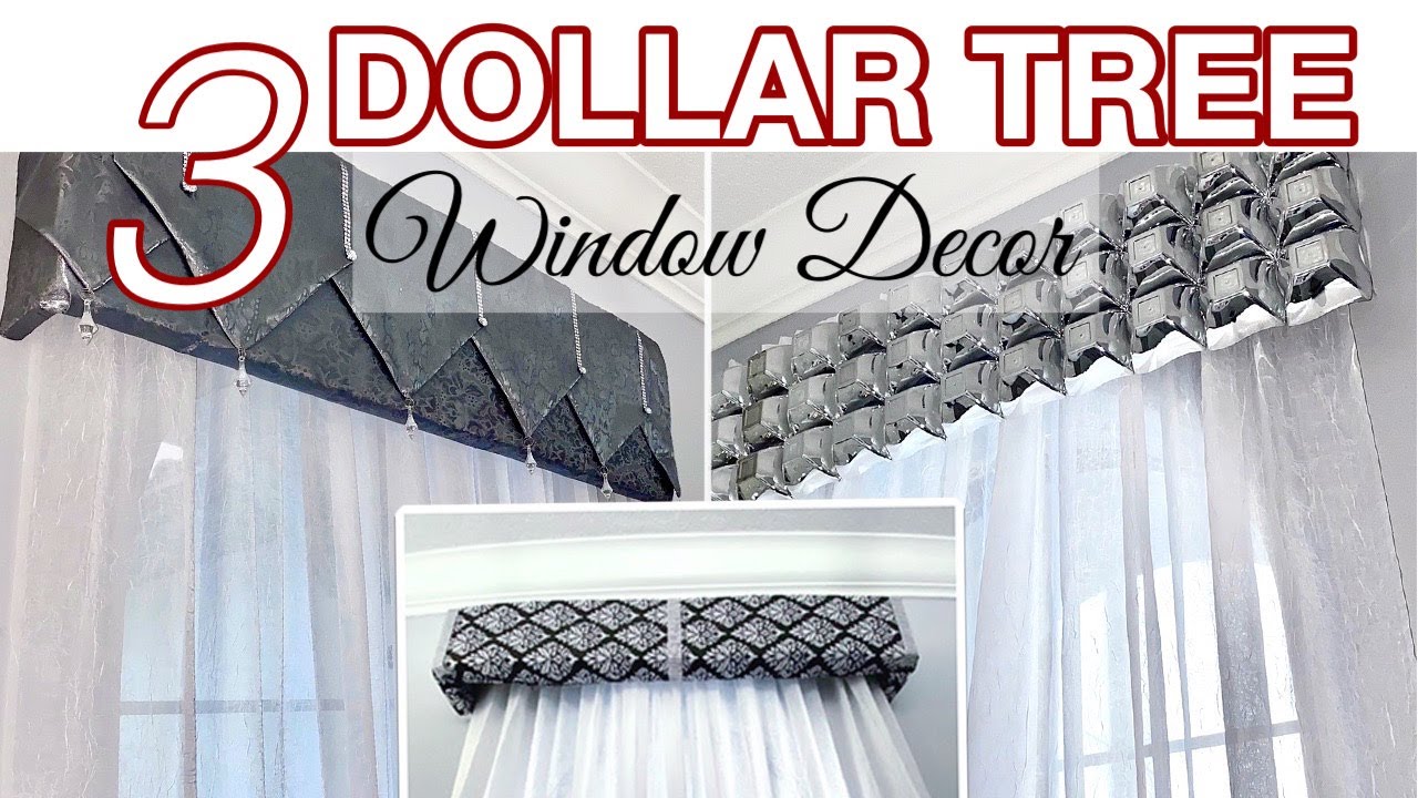 3 Unique Dollar Tree Window Diy Ideas To Try Out Valance With Table Runners You