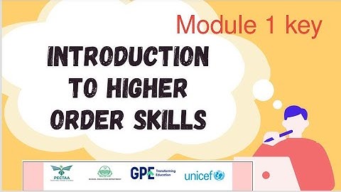 HOTS Module 1 Solution (Key) (High Order Thinking Skills) 100℅   #teacher #teachertraining