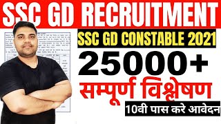 ssc gd 2021| SSC GD Constable New Vacancy Notification 2021 Out | SSC GD Notification 2021