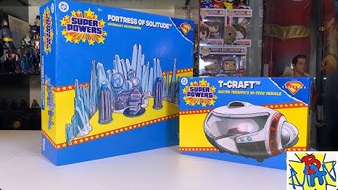 Superman 2025 Movie Super Powers Fortress of Solitude Playset + T-Craft Vehicle McFarlane 4” DC