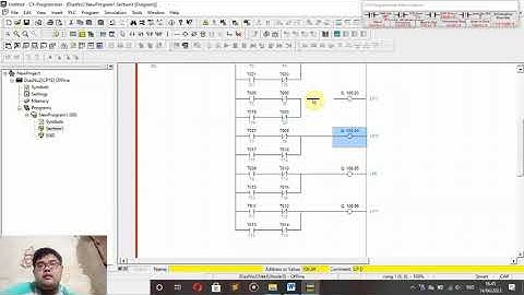 Ladder diagram CX-Programmer_Penggunaan Internal Memori, Counter, dan Timer | NO-2
