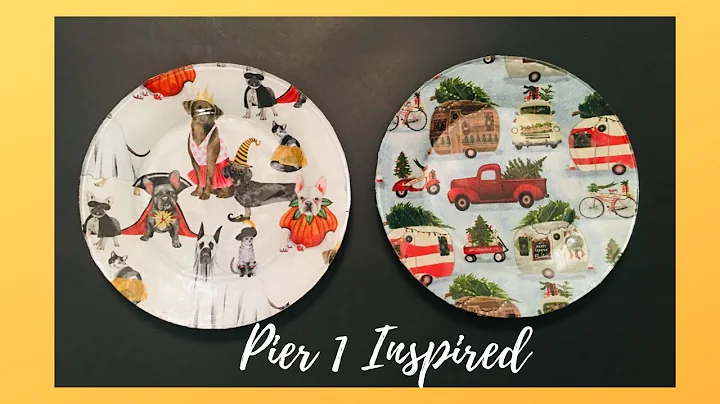 How to make holiday cookie plates platters Mod Podge DIY
