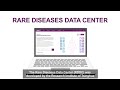 Introducing the Rare Disease Data Center