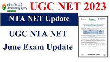 Big Update-UGC NTA NET June Exam Update  | UGC NTa NET exam 2023 | NET Exam 2023