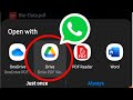 Troubleshooting: WhatsApp PDFs Not Opening in Google Drive