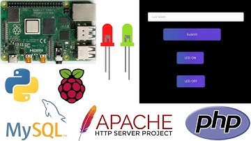 Raspberry pi leds controlled with apache server