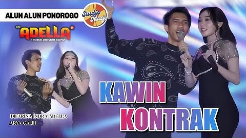 KAWIN KONTRAK - Difarina Indra Adella Ft. Arya Galih || OM ADELLA LIVE ALUN ALUN PONOROGO