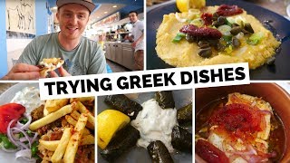 Greek Food Review | Trying Traditional Greek Dishes in Santorini, Greece