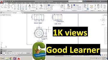 Hexagonal Nut (2D) in Autocad