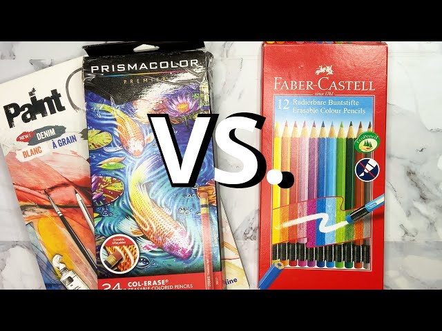 Prismacolor col-erase review & comparison erasable pencil colour first  impressions 