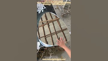 building a vanity mirror with lights. #manufacturer #mirror #touchsensor #touchswitch #ledlights