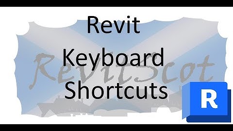 Revit  Keyboard Shortcuts