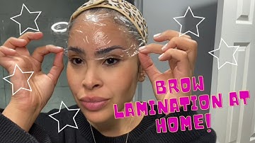 At Home Eyebrow Lamination Tutorial DIY