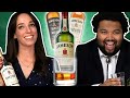 Irish people try jameson irish whiskey